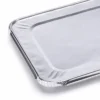 Close-up of the formed edge and corner structure on aluminum foil lid Model 03