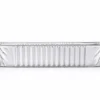 Side profile of a half size 65 mm deep aluminum foil steam table pan