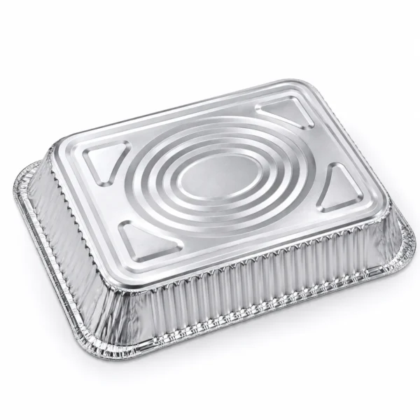 068-half-size-medium-aluminum-foil-steam-table-pan-underside.png Underside view of half size medium aluminum foil steam table pan
