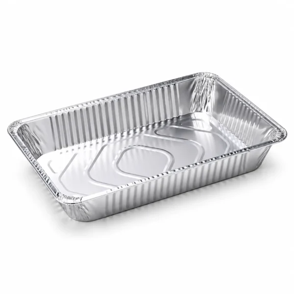 Full Size Deep Aluminum Foil Steam Table Pan MUNWEY full size deep aluminum foil steam table pan on white background