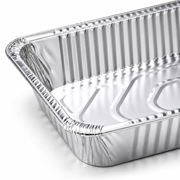 Full Size Deep Aluminum Foil Steam Table Pan – Deep Profile Deep profile of full size aluminum foil steam table pan with 76 mm depth
