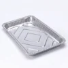Full Size Shallow Steam Table Pan – Elevated Open View Elevated open view of MUNWEY full size shallow aluminum foil steam table pan showing the interior profile and embossed base.