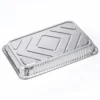 Full Size Shallow Steam Table Pan – Underside View Underside view of MUNWEY full size shallow aluminum foil steam table pan showing the formed base pattern and sidewall structure.