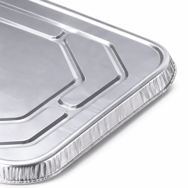 Structure detail of formed embossing pattern on half size aluminum foil steam table pan lid