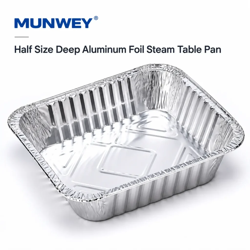 Half size deep aluminum foil steam table pan - product overview