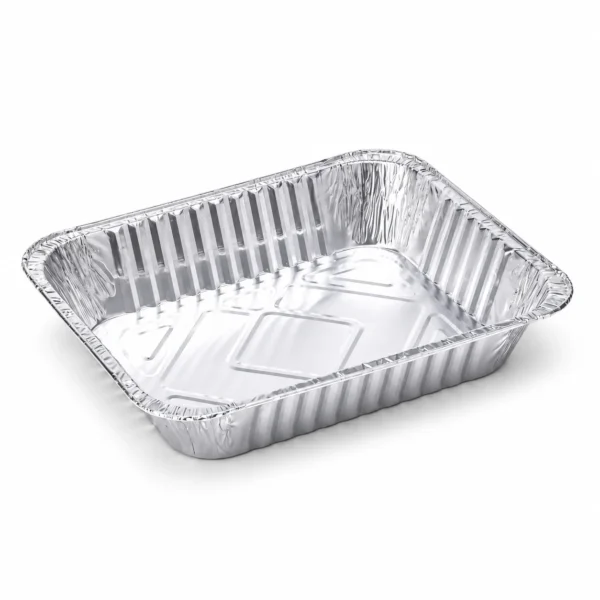 half-size-shallow-aluminum-foil-steam-table-pan-main.jpg Half size shallow aluminum foil steam table pan - three-quarter open view